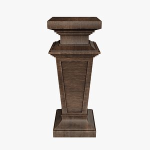neoclassical pedestal 3D model
