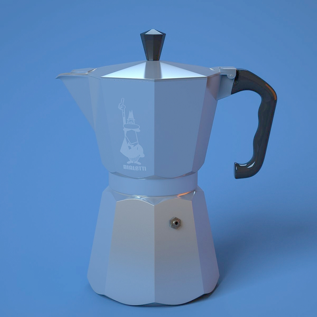 bialetti coffee pot 3d max