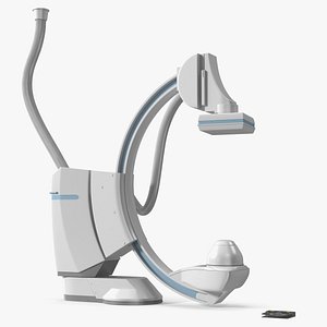 Standalone C-Arm Angiography Machine White