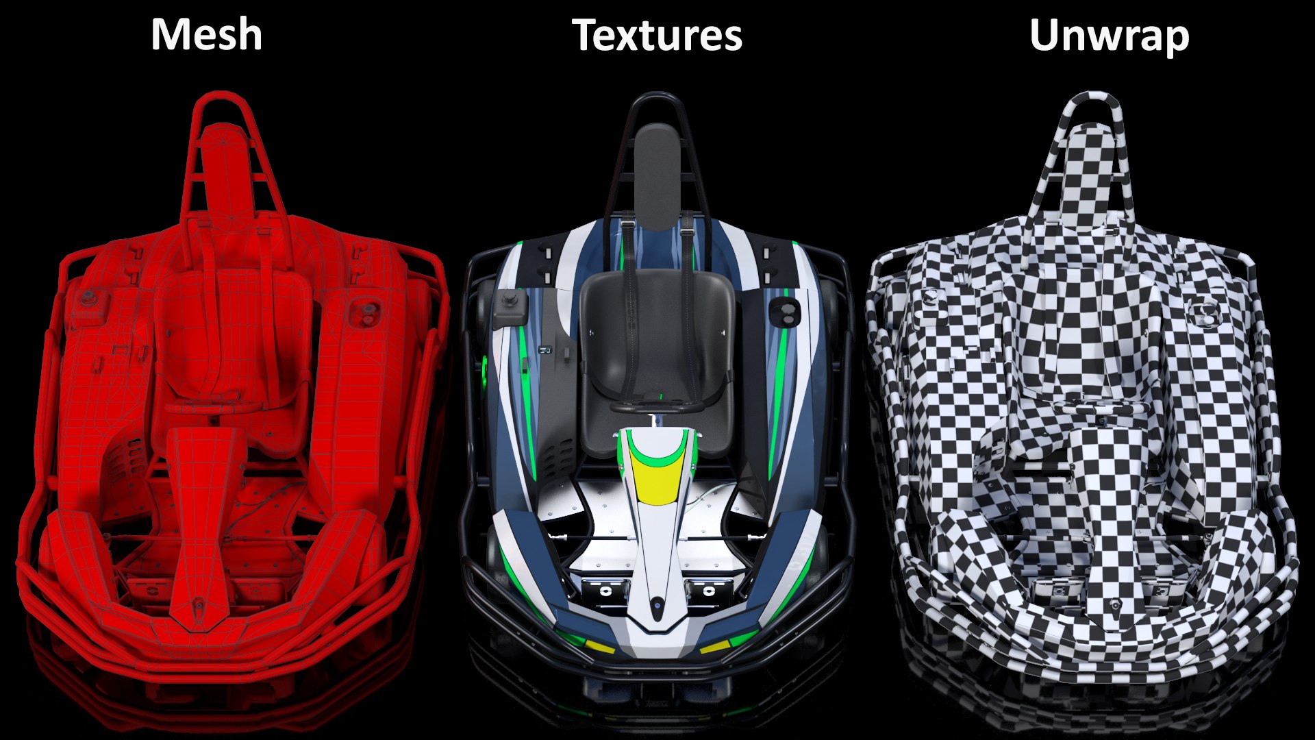 3D Petrol Powered Kart With Roll Bar Model - TurboSquid 1886758