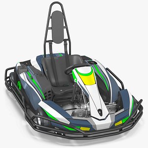 3D Petrol Powered Kart with Roll Bar model