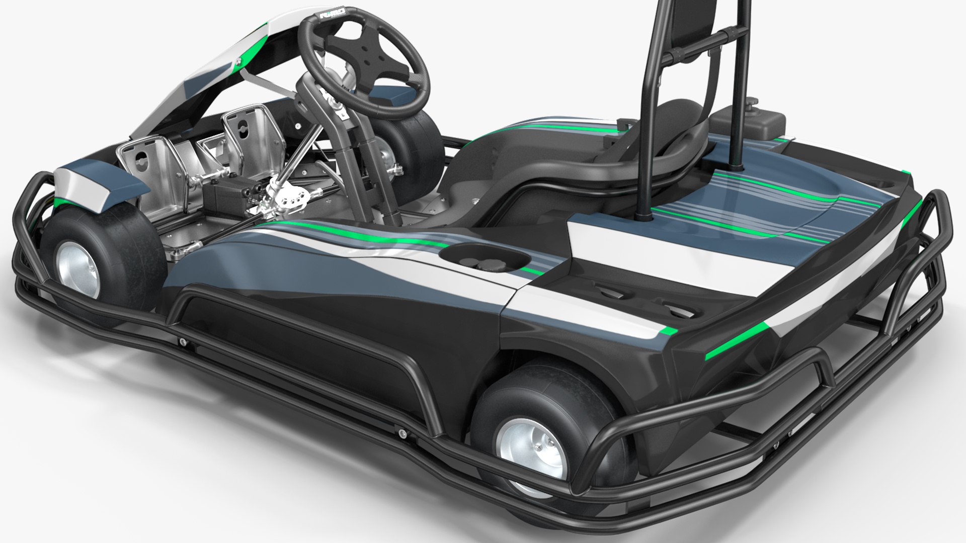 3D Petrol Powered Kart With Roll Bar Model - TurboSquid 1886758