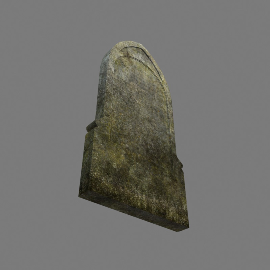 3d model grave gravestone stone