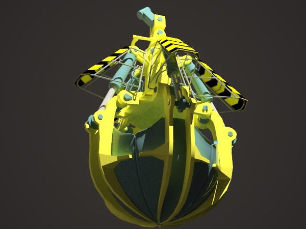 3ds max excavator grab