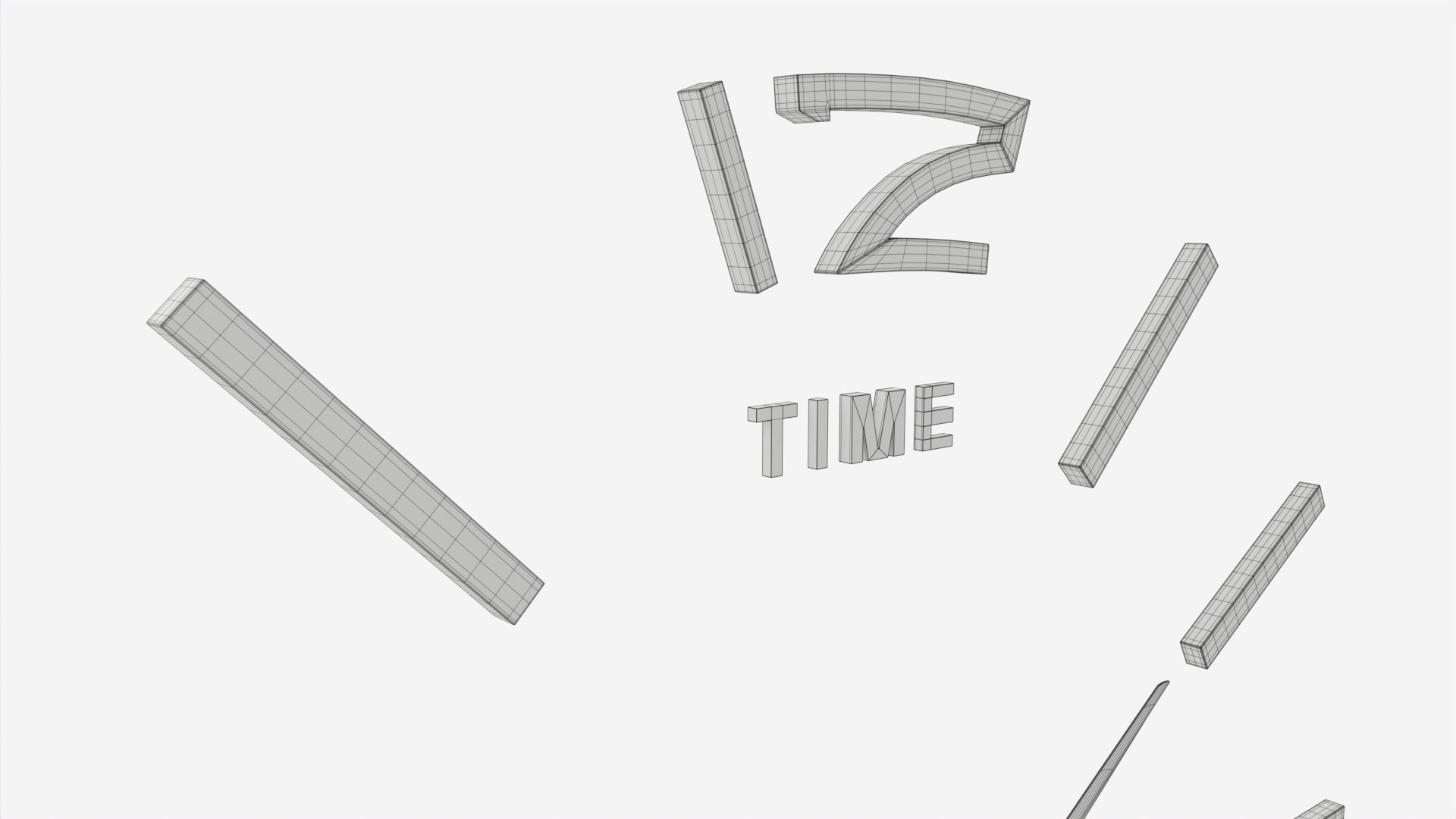 Free 3D model Modern Design Large Wall Clock 02 - TurboSquid 1920566