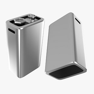 3D New Design Rechargeable 9 Volt Square Battery Type C Side Top model