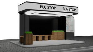 Bus Stop 3D model