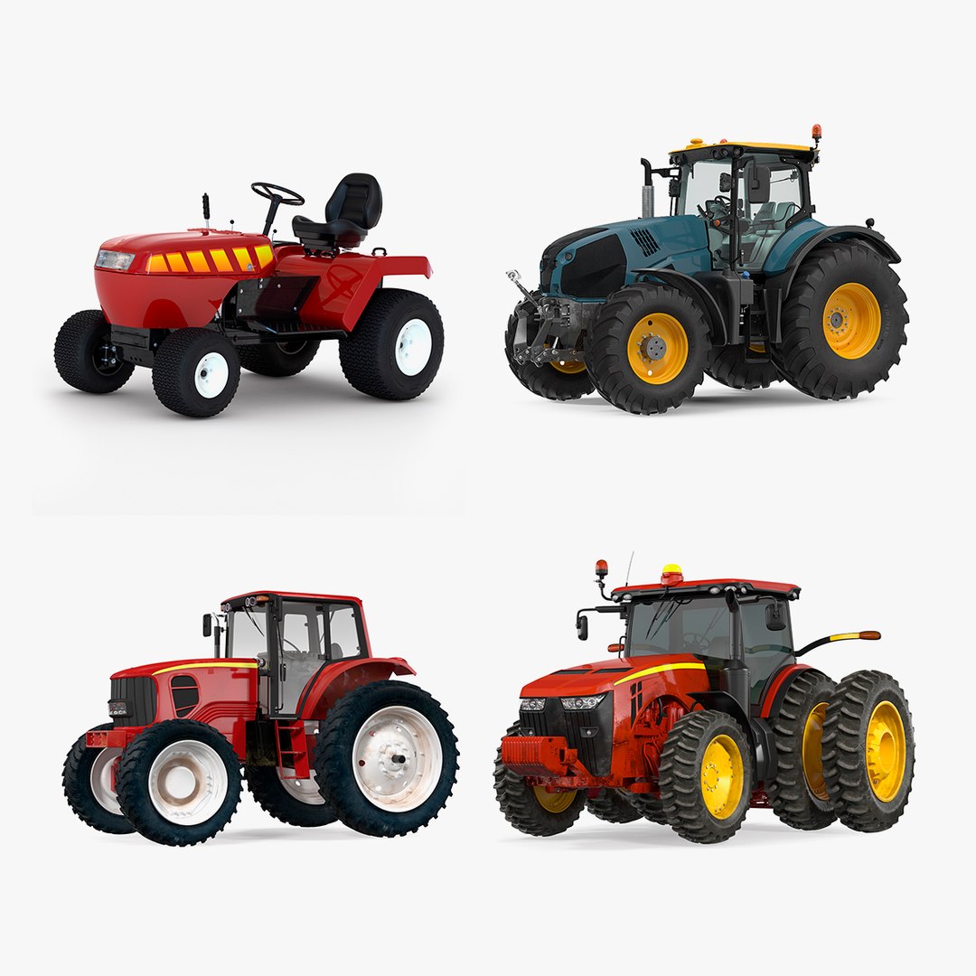 Tractors Collection 3D model preview