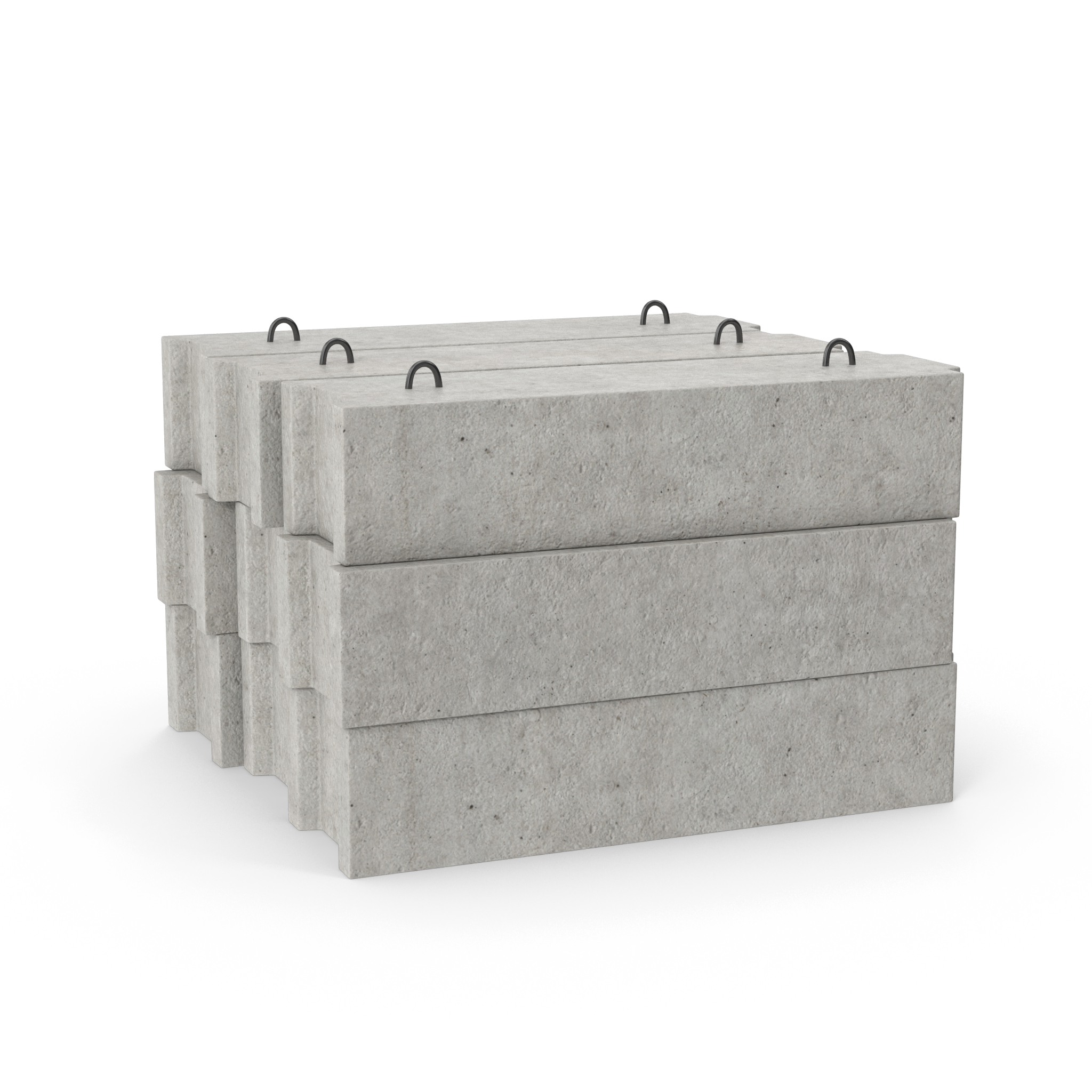 modelo 3d Stacked Concrete Blocks - TurboSquid 2028018