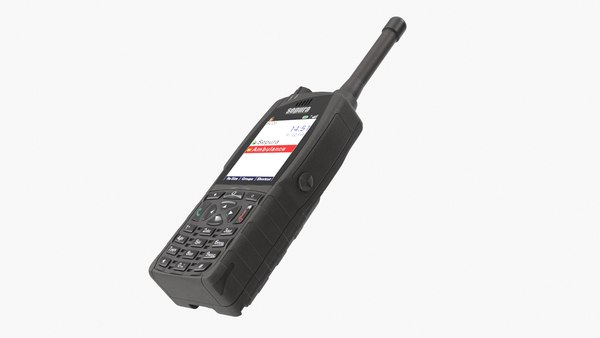 3D модель Портативная радиостанция Sepura SC20 TETRA с антенной, черная ...
