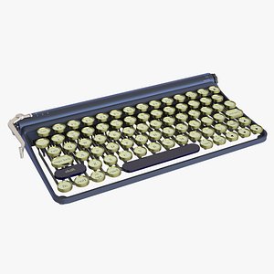 max photoreal antique keyboard