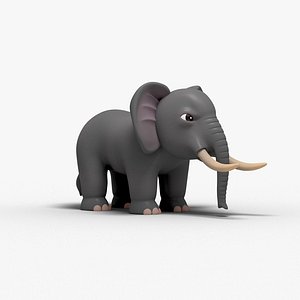 3D Elephant Cartoon
