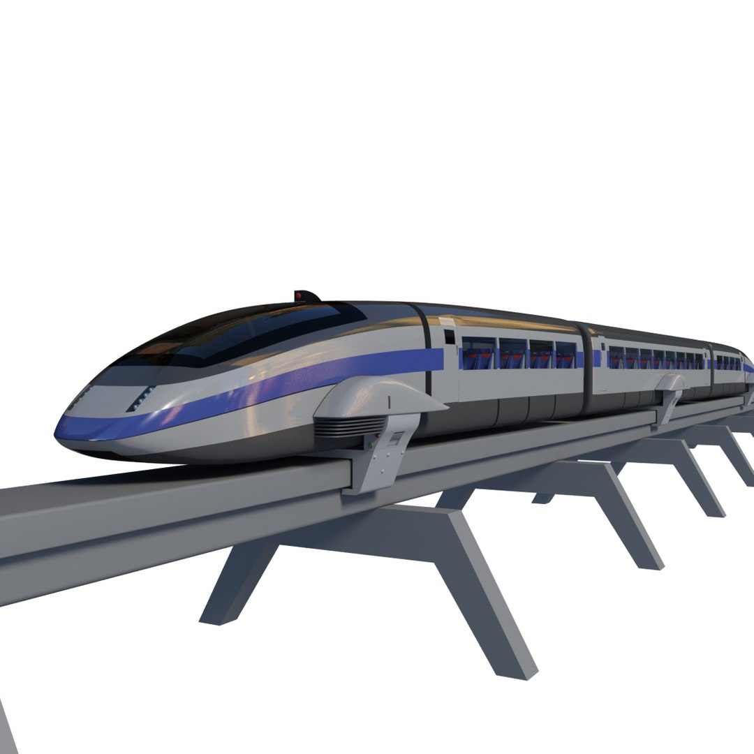 3d Futuristic Train Model