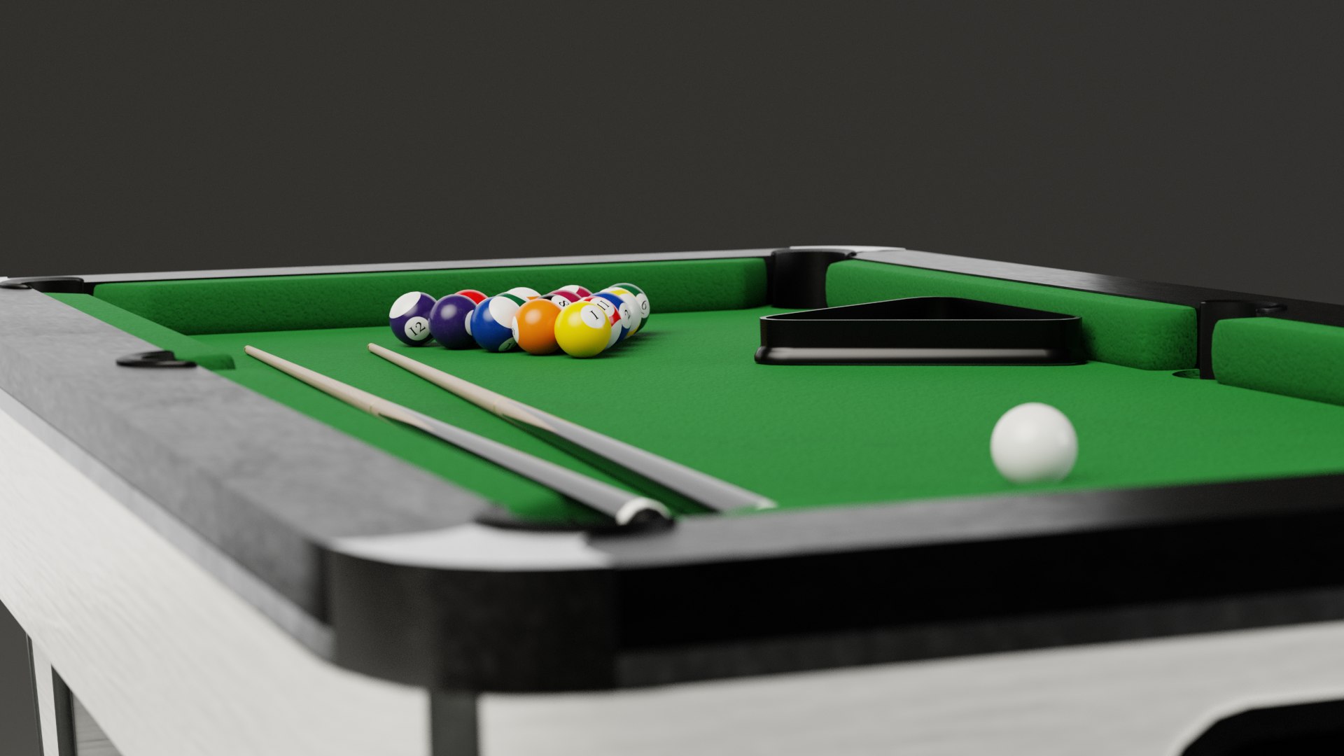 3D Modern Pool Table Model - TurboSquid 2148556