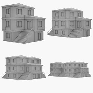 Country House Set 02 3D model