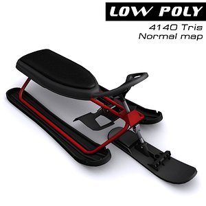 snow scooter ready 3d max