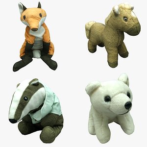 plush animals 3D model