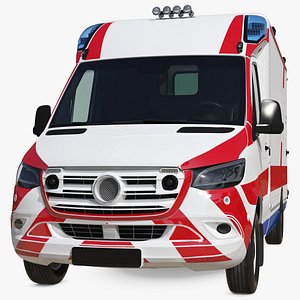 Ambulance Vehicle Simple Interior 3D
