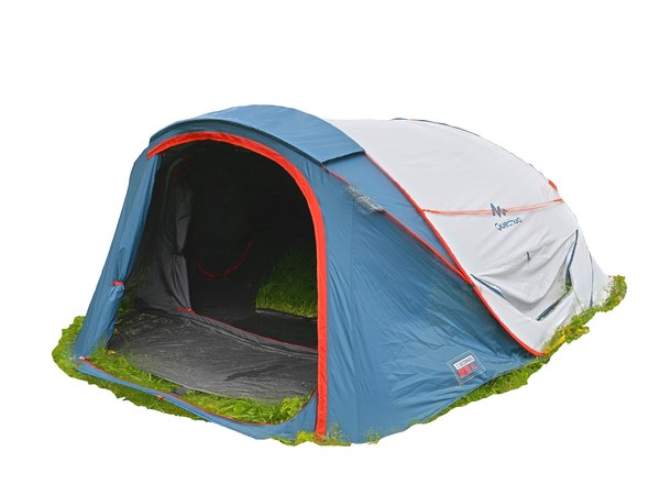 real camping tent scanned model