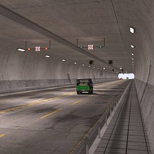 tunnel road 3D model