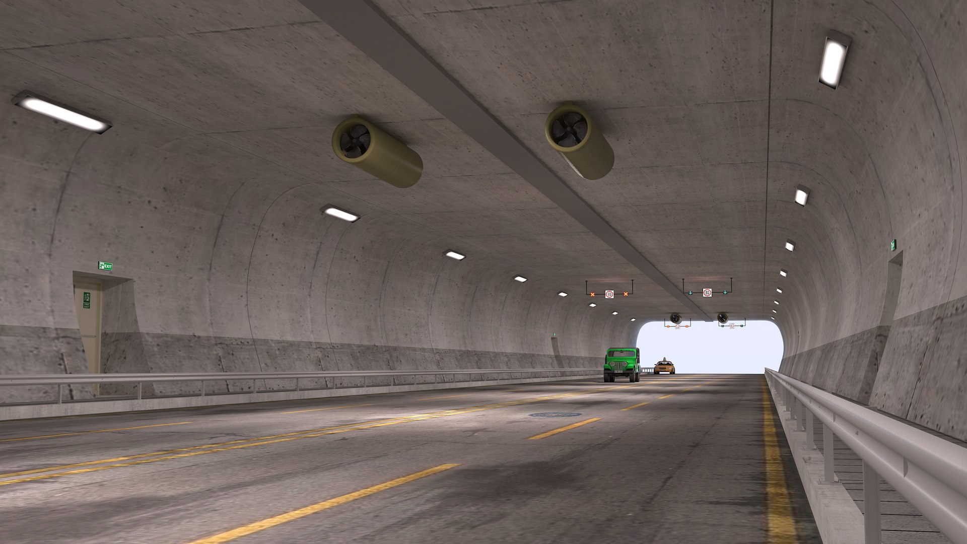 Tunnel Road 3D Model - TurboSquid 1622640