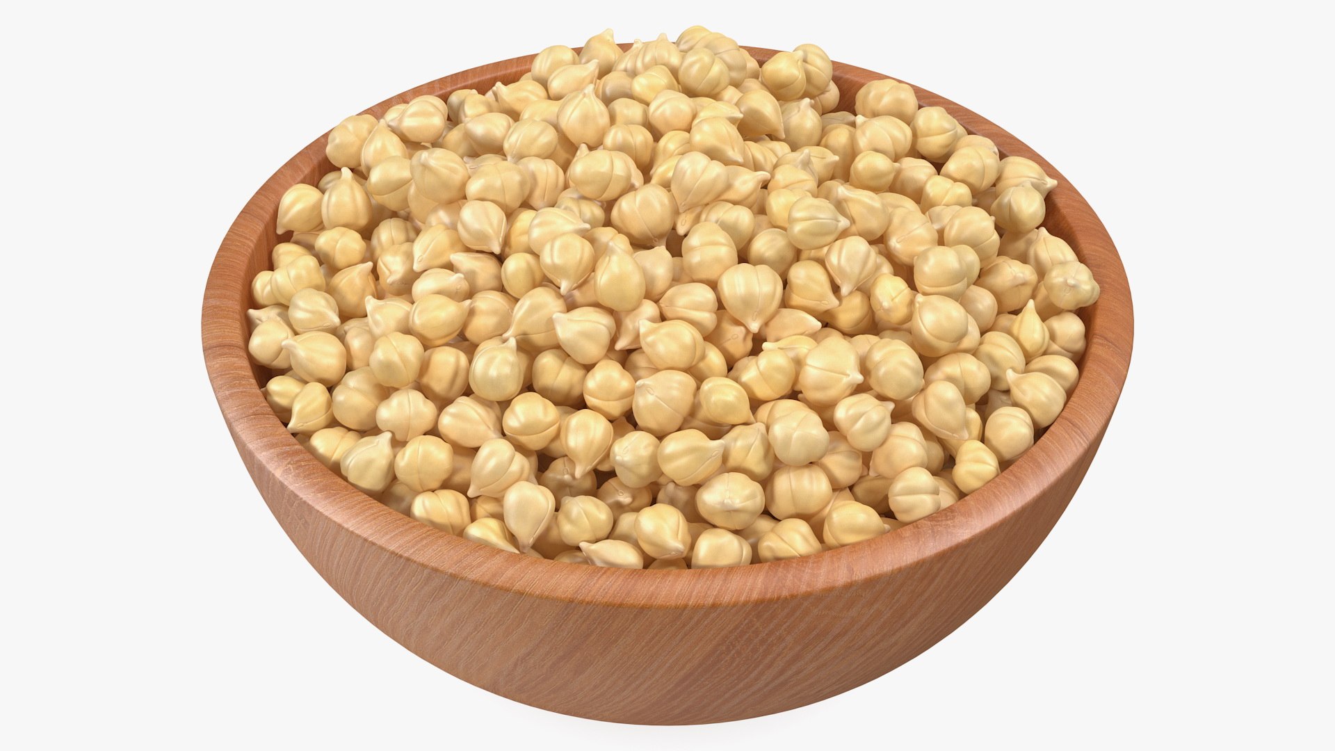Chickpeas Beans in a Bowl 3D model preview