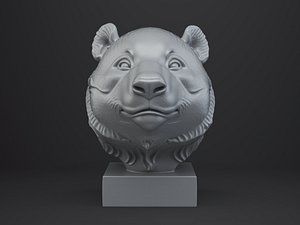 3D model Panda Bust - Animal Figurine