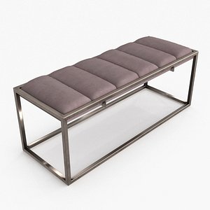 Avery Bench Grey 3D model