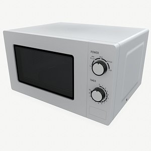 low-poly microwave model