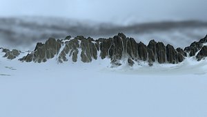 snow mountain 3D model