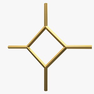3D model Plaster Decorative Bow DS289