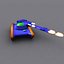 tank retron animation 3d model