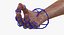 Compass Circle Drawing Hand Rigged 3D Model