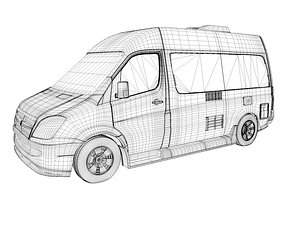 rs22 sprinter van 3d model
