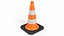 Traffic Cone 50cm Orange 3D model