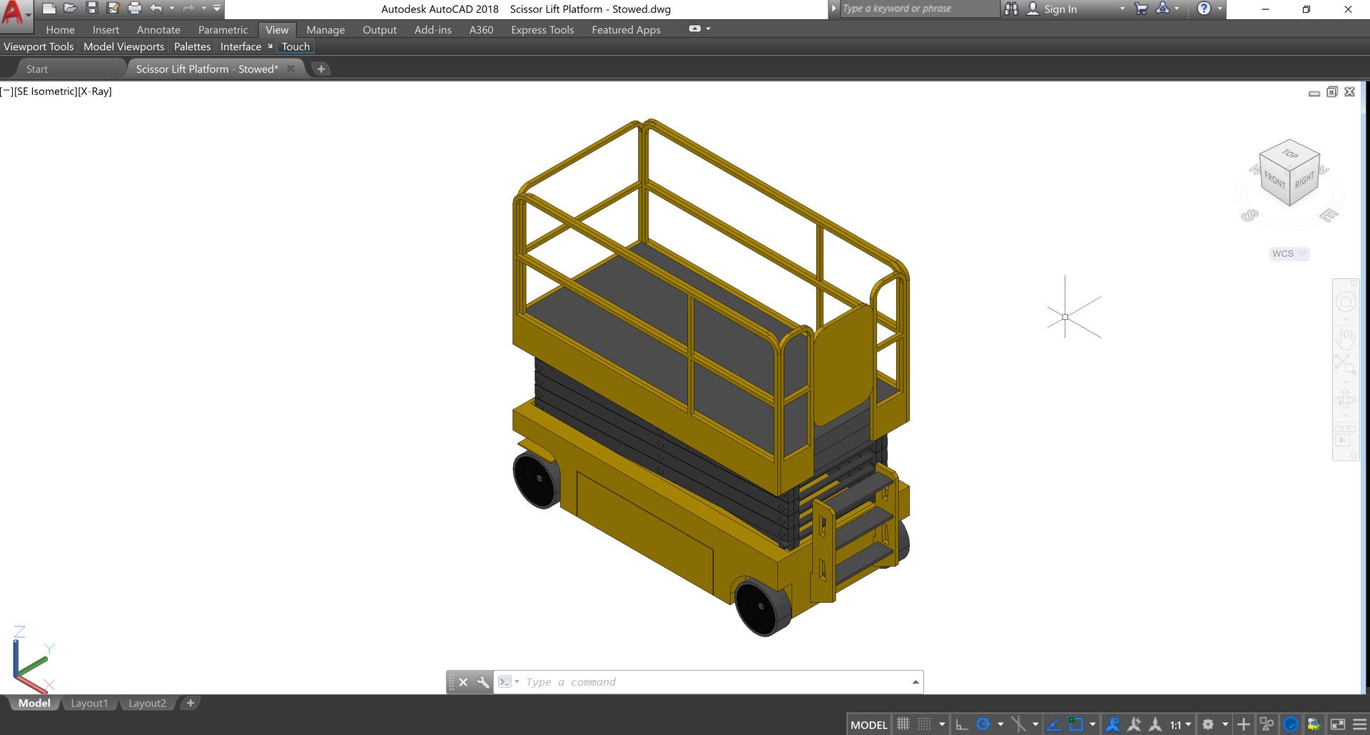 Mobile Scissor Lift Platform Revit Family 3D Model TurboSquid 1820257