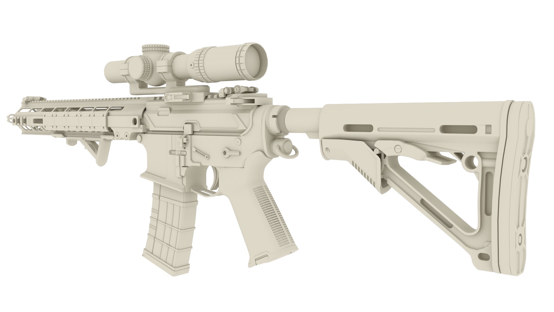 3D rifle precise scope | 1144011 | TurboSquid