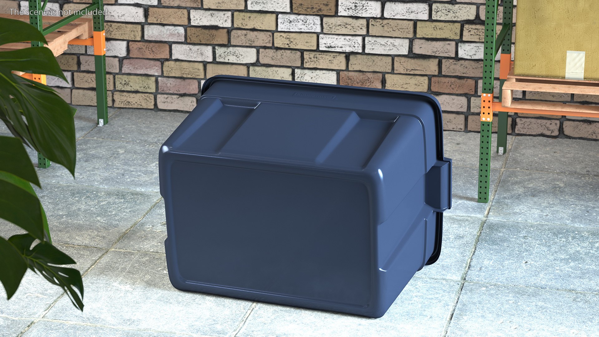 Rubbermaid Polyethylene Storage Bin 25 Gallon 3D - TurboSquid 1799620