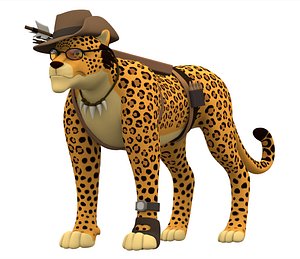 sniper leopard 3D model
