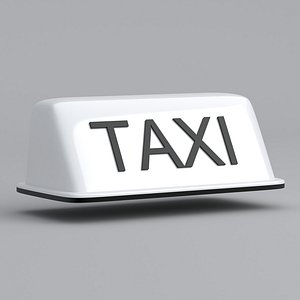 Taxi Rooftop Lamp White
