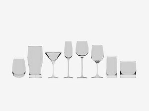 3D set glasses model