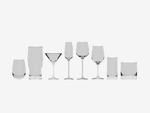 Set of glasses