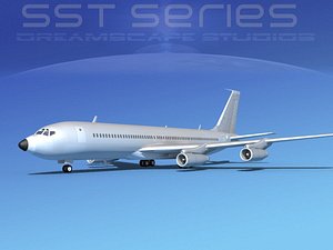 707-320 boeing 707 3d max