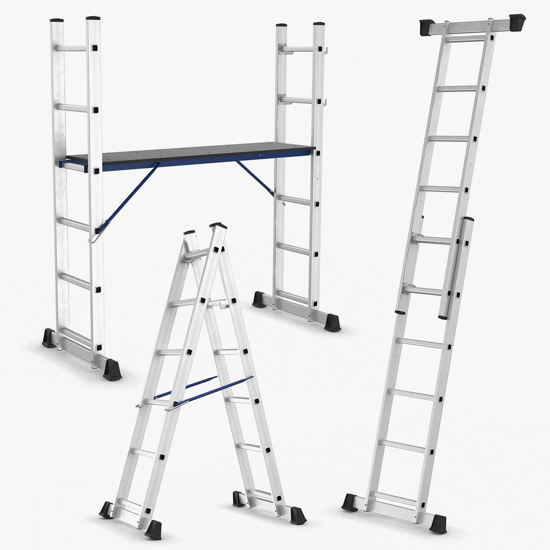 Scaffold Ladder Collection Model - TurboSquid 2325448