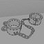 3d jail shackles model