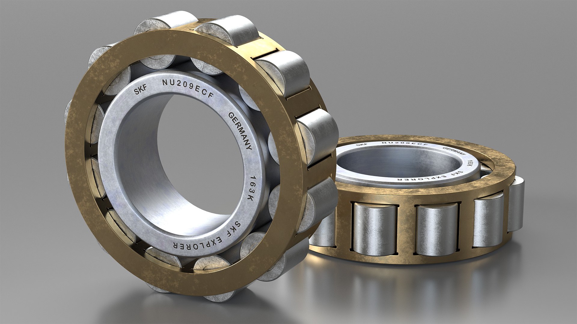 Roller Bearing Inside 3D model preview