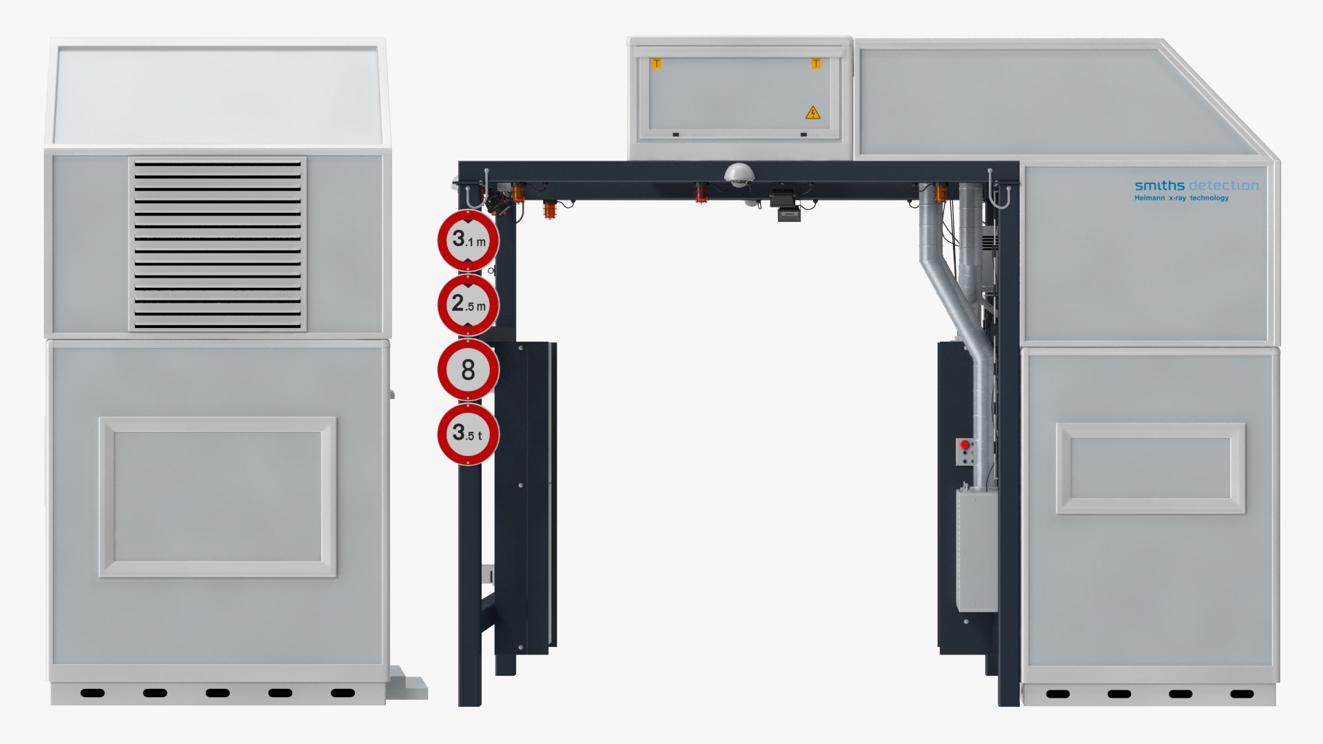 Smith Detection CIP 300 Compact Vehicle Inspection System 3D model ...