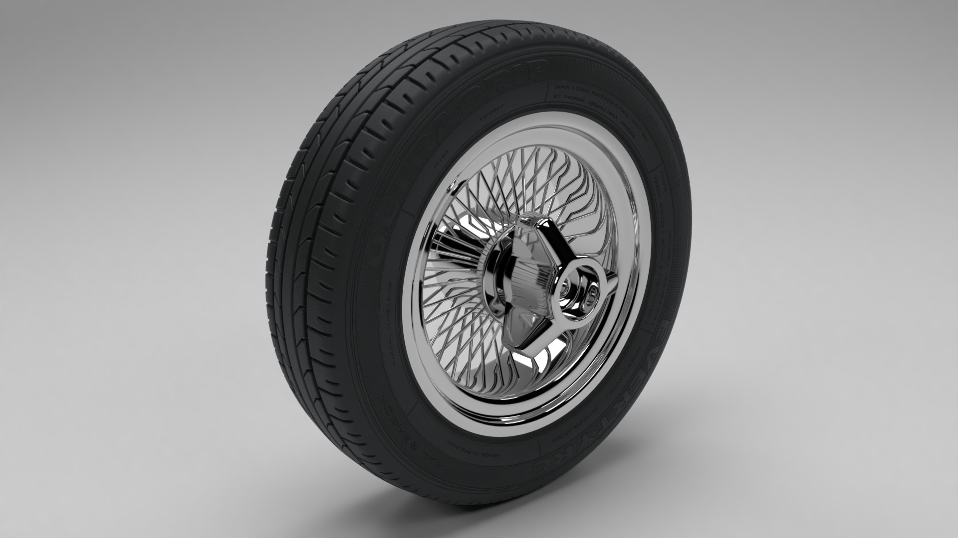 Classic Wheel T 3D Model - TurboSquid 2276560