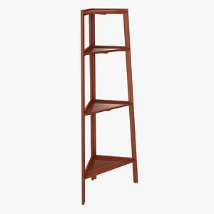 Outdoor and indoor triangle wood shelving