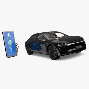 3D Black Huawei Stelato S9 with Volta Charging Station